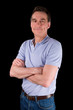 Portrait of Smiling Happy Man Arms Folded