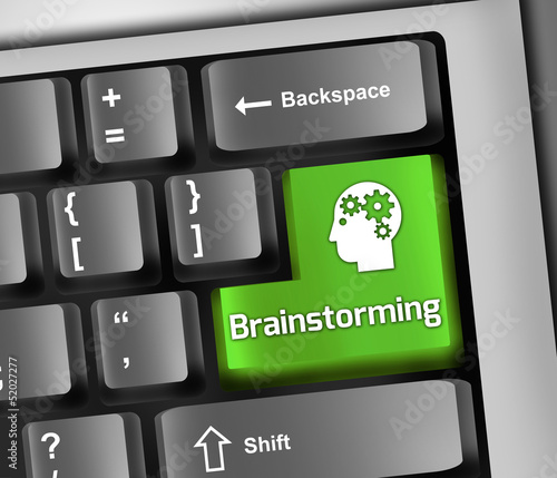 Illustration: Keyboard Illustration "Brainstorming" Keyboard Illustration "Brainstorming"