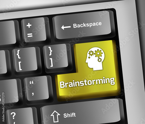 Illustration: Keyboard Illustration "Brainstorming" Keyboard Illustration "Brainstorming"