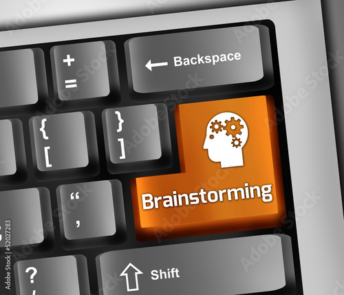 Illustration: Keyboard Illustration "Brainstorming" Keyboard Illustration "Brainstorming"