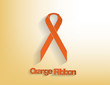 Orange awareness Ribbon