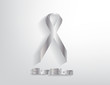 Silver awareness Ribbon
