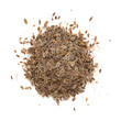 Heap dill seed isolated on white background