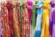 Hanging scarves