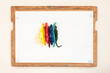 Cartridge for painter's case with lined painting