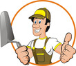 illustration of a mason