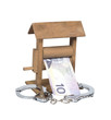 Money laundering, clipping path included.