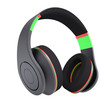 Stylish black headphones