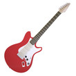 Red electric guitar