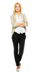 Photo: A young woman standing in full length A young woman standing in full length
