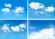 Vector: Blue sky with clouds. Vector backgrounds. Blue sky with clouds. Vector backgrounds.