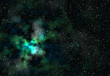Background with Stars and Nebula