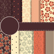Vector: set of beaautiful vector red and blue paper for scrapbook set of beaautiful vector red and blue paper for scrapbook
