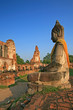 Statue of Buddha at Wat Mahatat, Ayutthaya Thailand.