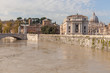 Roma, il Tevere e l'acqua alta