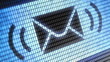 sms sign on screen. Looping.