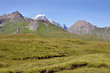 Photo: Valley at Col du Petit-Saint-Bernard in France Valley at Col du Petit-Saint-Bernard in France