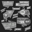 Retro product labels set