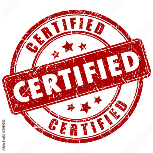 Vector: Vector certified stamp Vector certified stamp
