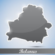 shiny icon in form of Belarus