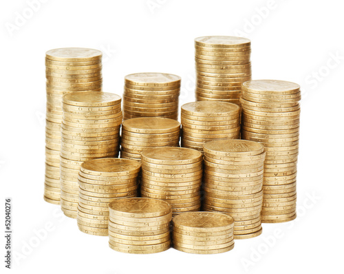 Photo: stack of coins stack of coins