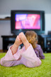 Foto: child is watching TV child is watching TV