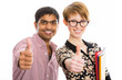 Happy students