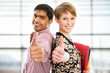 Happy students