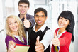 Happy students
