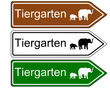 Wegweiser Tiergarten