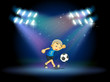 A Young Football Player At The...