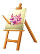 Vector: A painting of a castle A painting of a castle