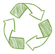 Vector: Recycle arrows Recycle arrows