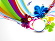 abstract colorful wave background