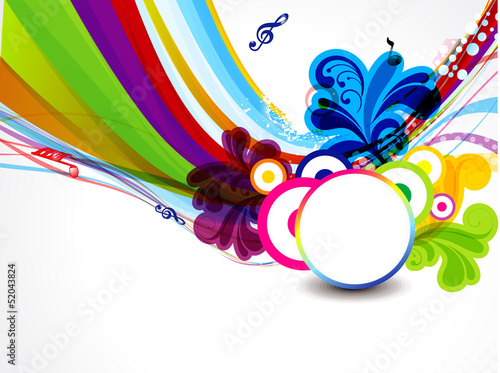 Vector: abstract colorful wave background abstract colorful wave background