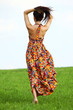 woman on grass