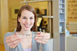 Woman in apprenticeship for optician