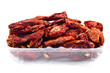 Delicious Dried tomatoes in market basket