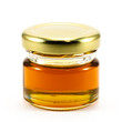 Honey in the bottle glass