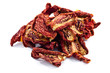 Delicious Dried tomatoes on white background
