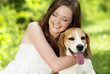 Woman with dog