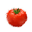 Вектор: red tomato vector illustration of blots red tomato vector illustration of blots