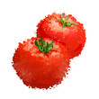 Вектор: red tomatos vector illustration of blots red tomatos vector illustration of blots