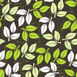 Seamless pattern with leaves.