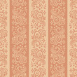 Seamless floral striped pattern