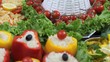 exposure of catering food trays