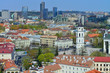 Panorama of Vilnius, capital of Lithuania, Spring
