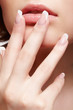 beautiful woman with manicure