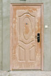 Photo: scaly brown door scaly brown door