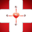 Abstract medical background